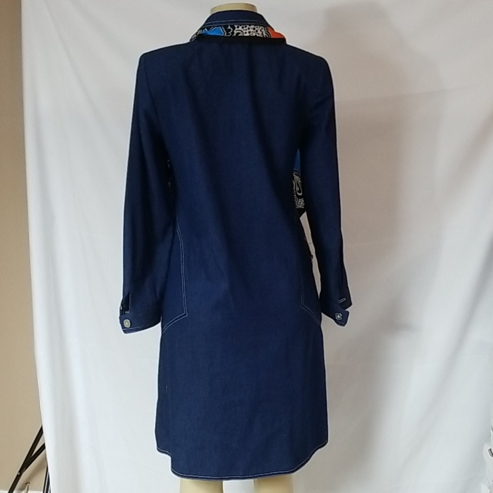 SANDRA OW- WING FOR N.R.1 JEAN DRESS SIZE 6 - Picture 4 of 7